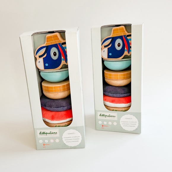 lilliputiens Other - Lilliputiens Stacking Pyramid Toy (Brand new)